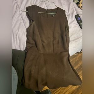 brown dress.
